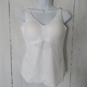 New Honey Love Lift Wear Tank Top L Large White Shapewear Slimming V Neck